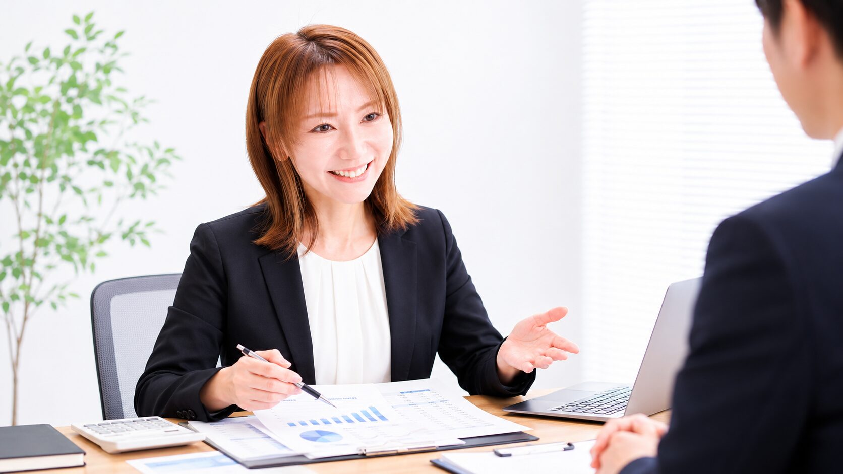 税理士による個別面談イメージ